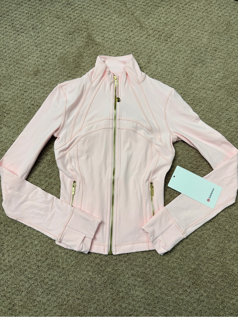 Lululemon NWT Define Cropped Jacket Nulu Size 2 Pink BBL Jacket